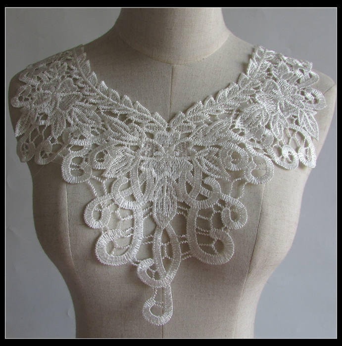 Lace Collar Applique embroidered bodice lace applique lace Etsy