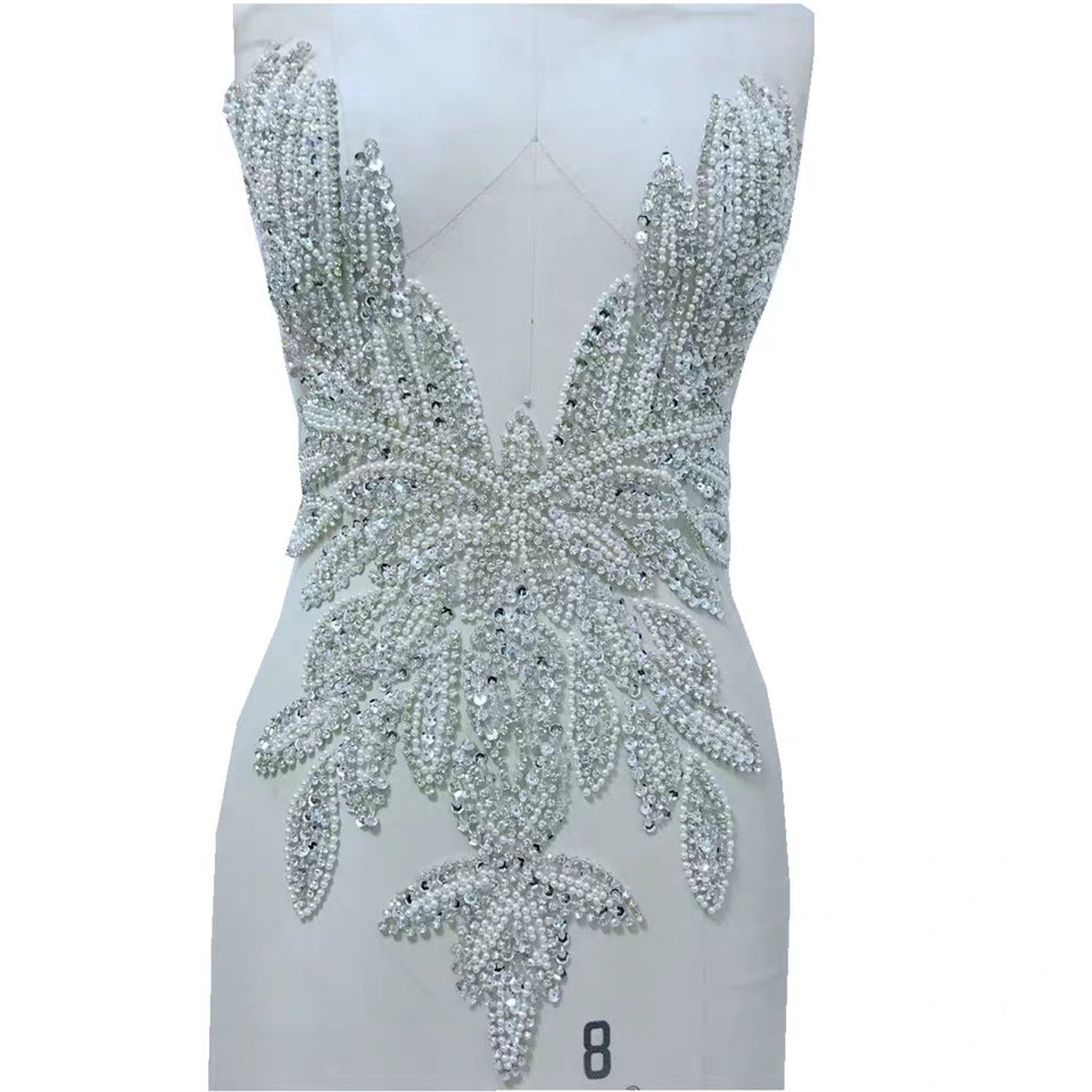 Heavy Beaded Rhinestone Applique .evening Dresses Applique. Etsy