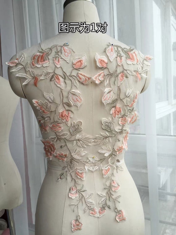 lace applique flower girl dress