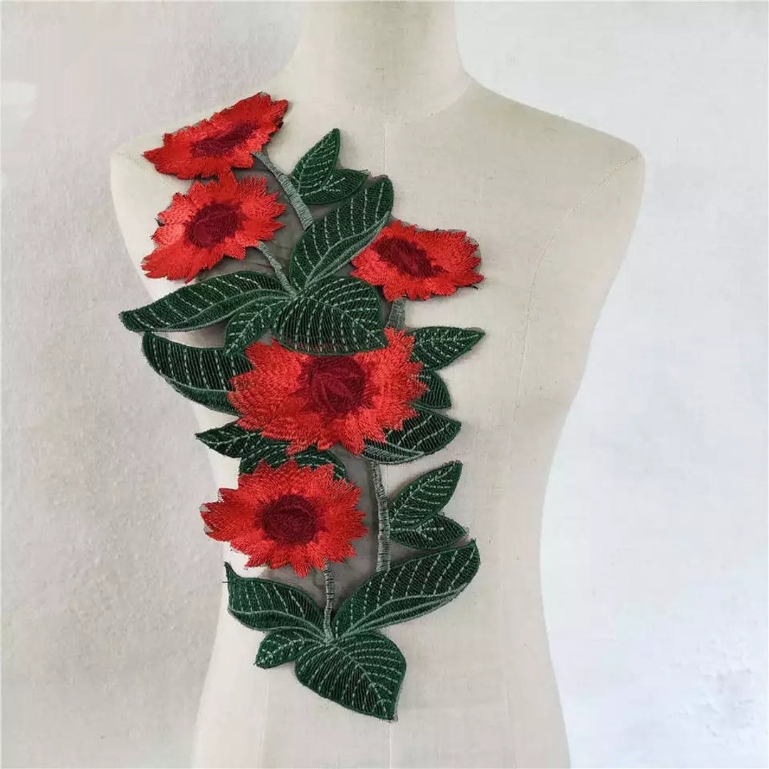 Delicated Flower Appliquevintage Applique Flower Applique Etsy