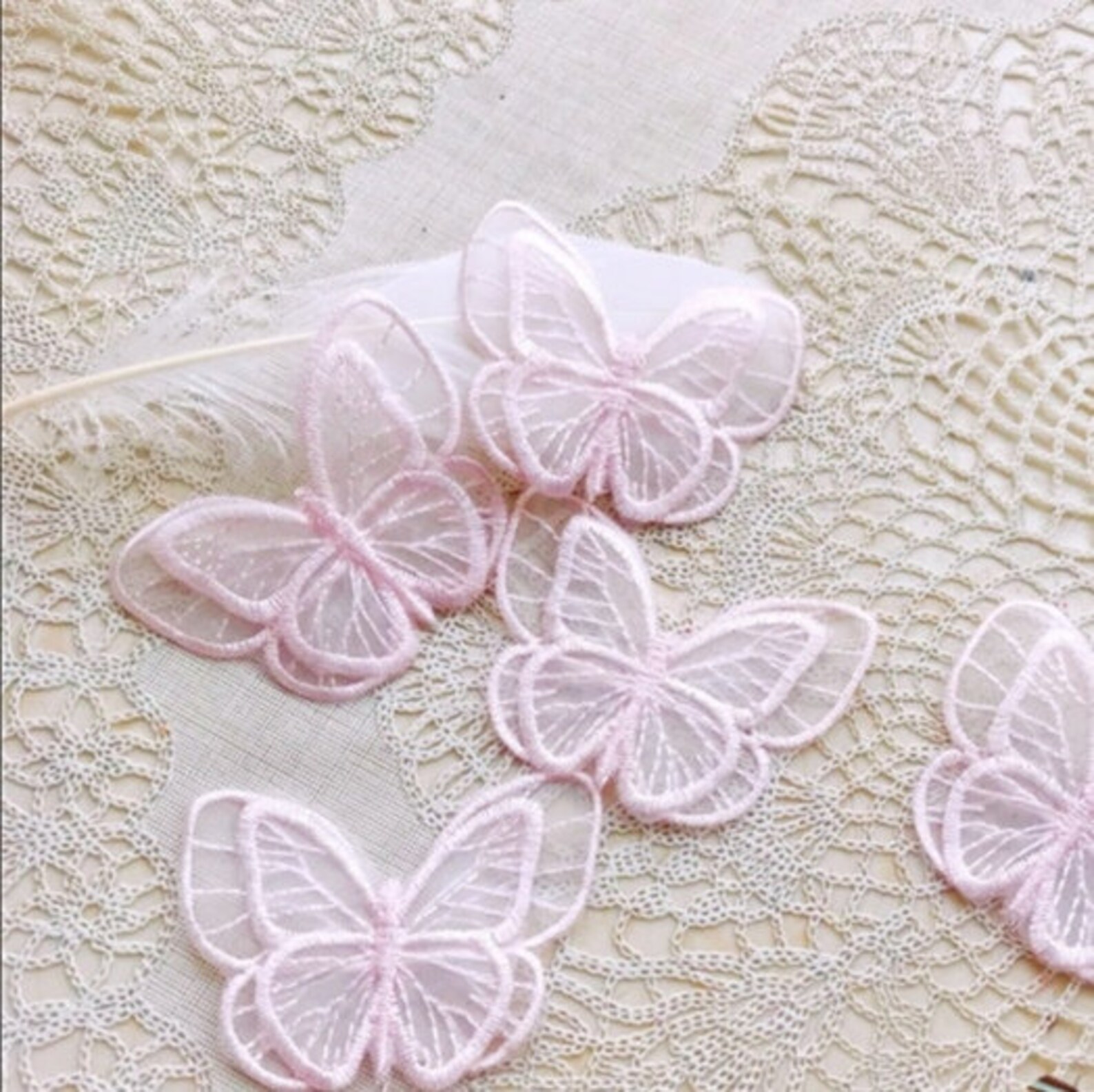 Butterfly Lace Appliques Butterfly Appliques Dress Etsy