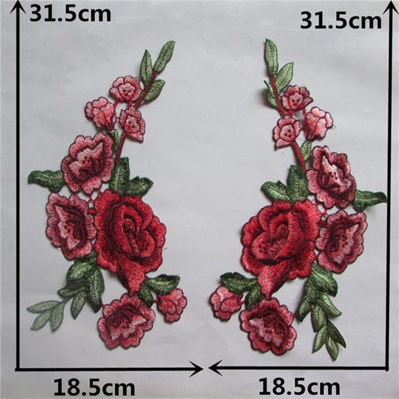 Rose Appliques Flower Appliques.Floral Appliques Sewing Etsy