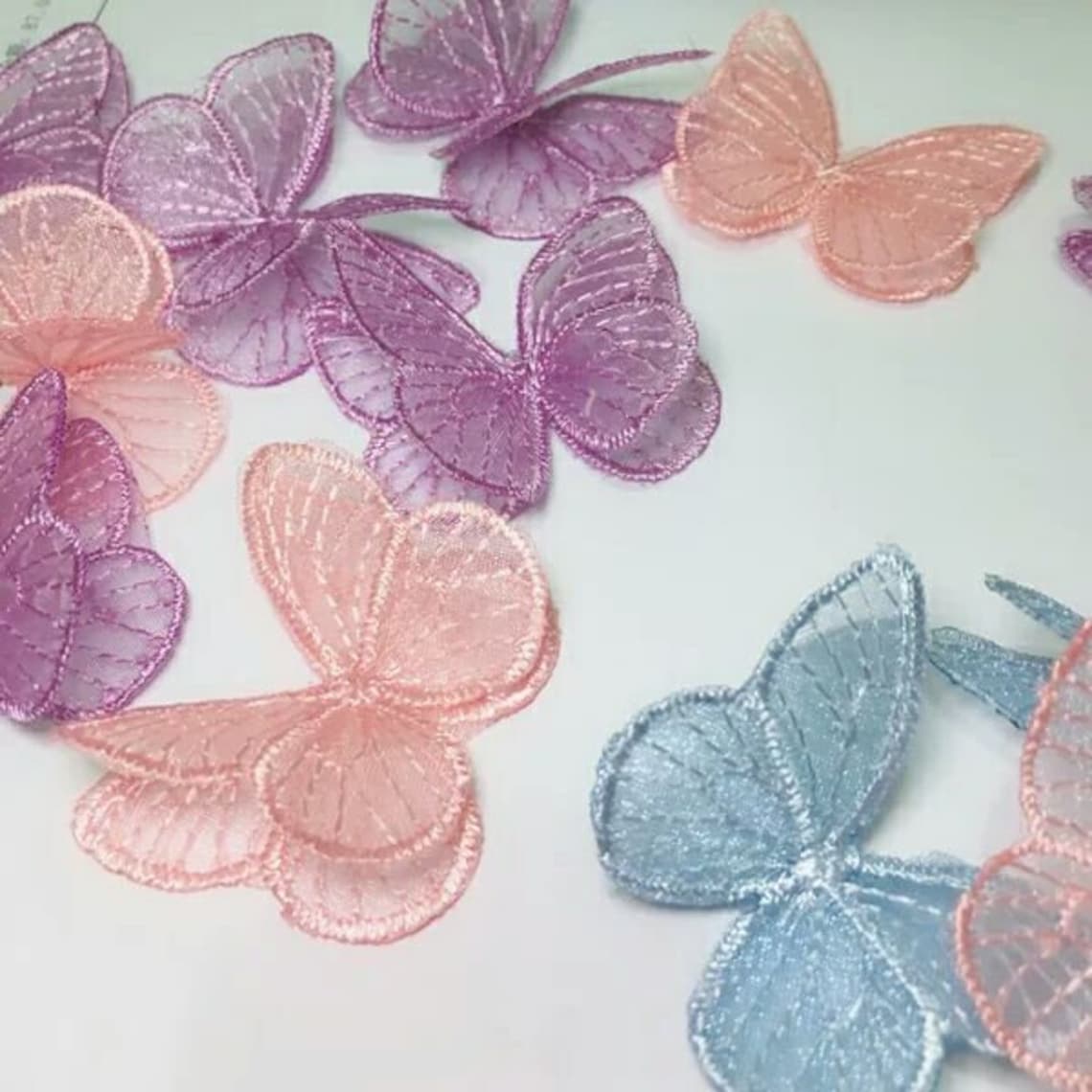 Butterfly Lace Appliques Lace Appliques Butterfly Etsy
