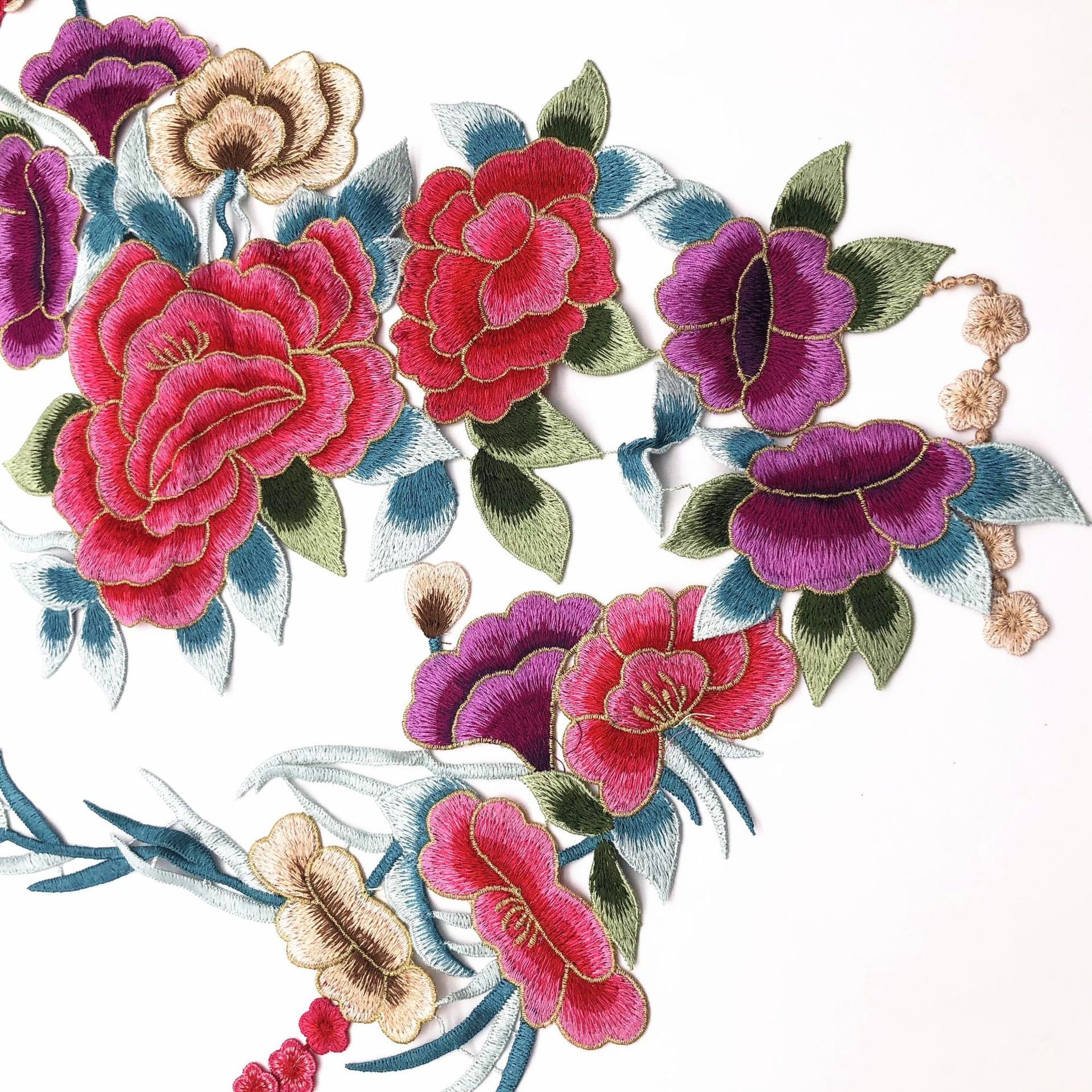 Applique Hand Sewing Patterns Flower Etsy