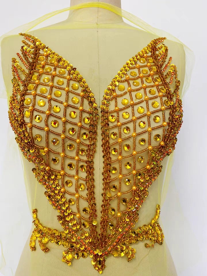 Rhinestone Applique for Dress. Wedding Dress/party Etsy