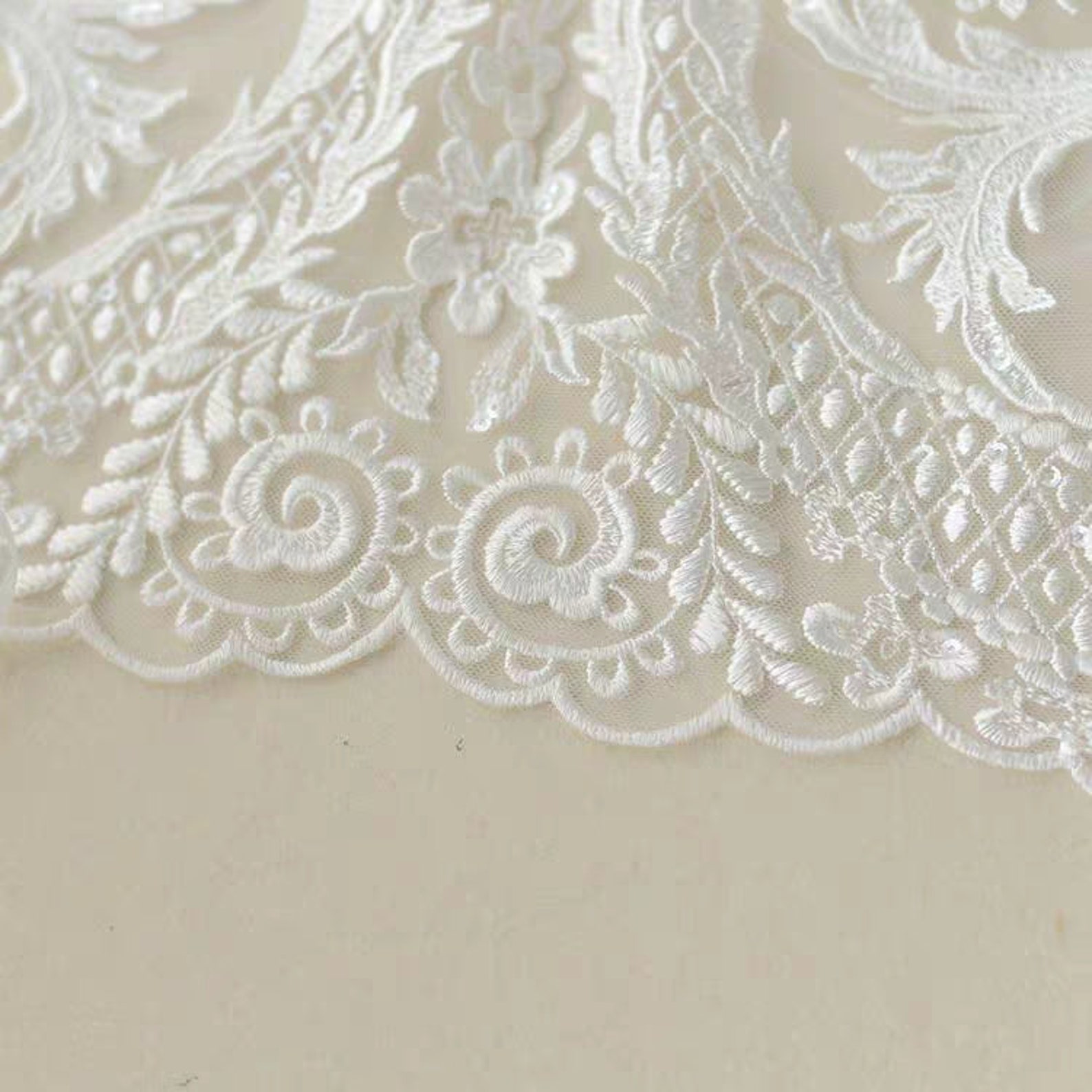 White Lace Fabric Full Body Lace Fabric.lace Appliques.gauze Etsy