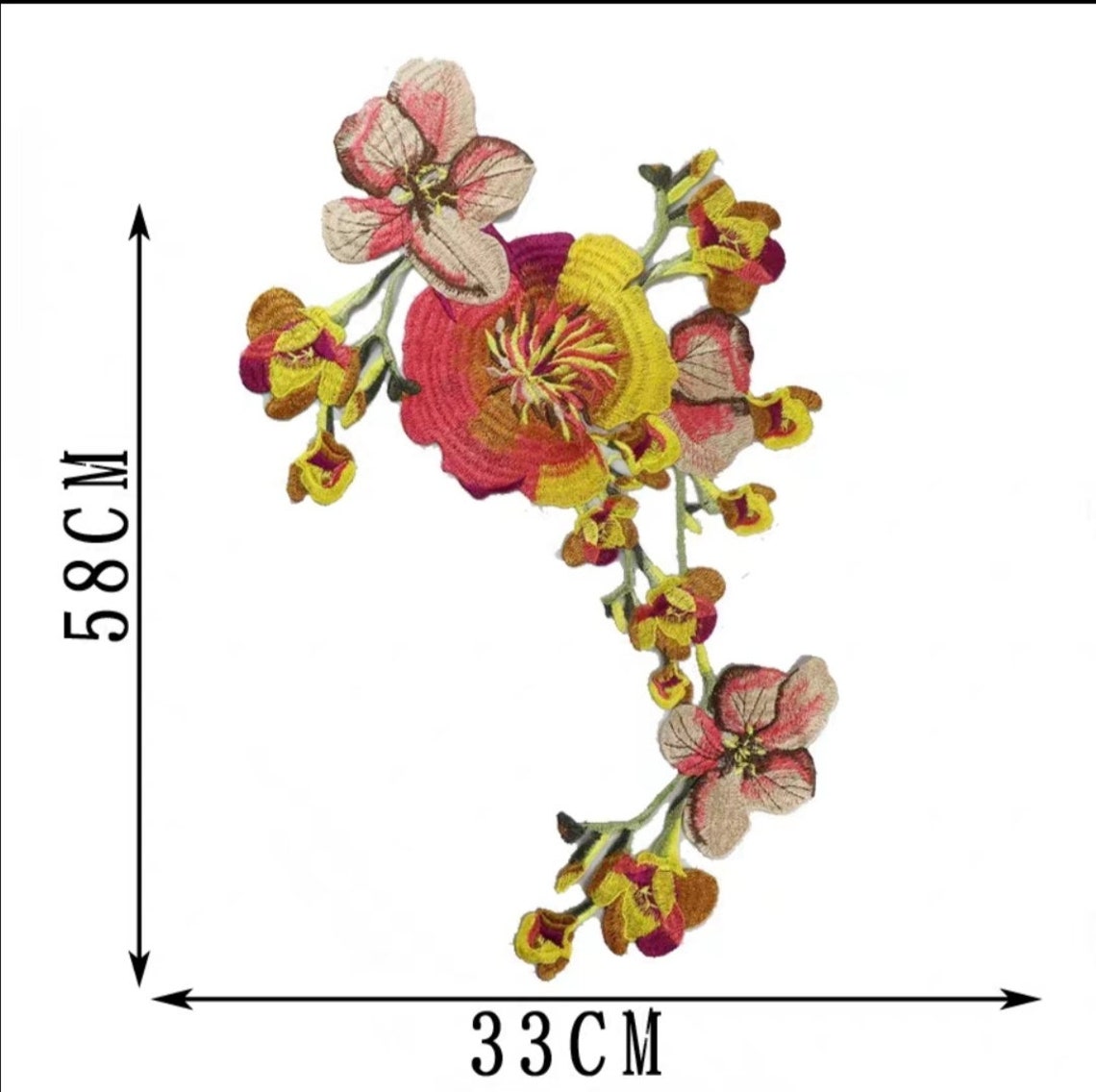 Gown Dress Applique Flower Applique Colors Optional Etsy