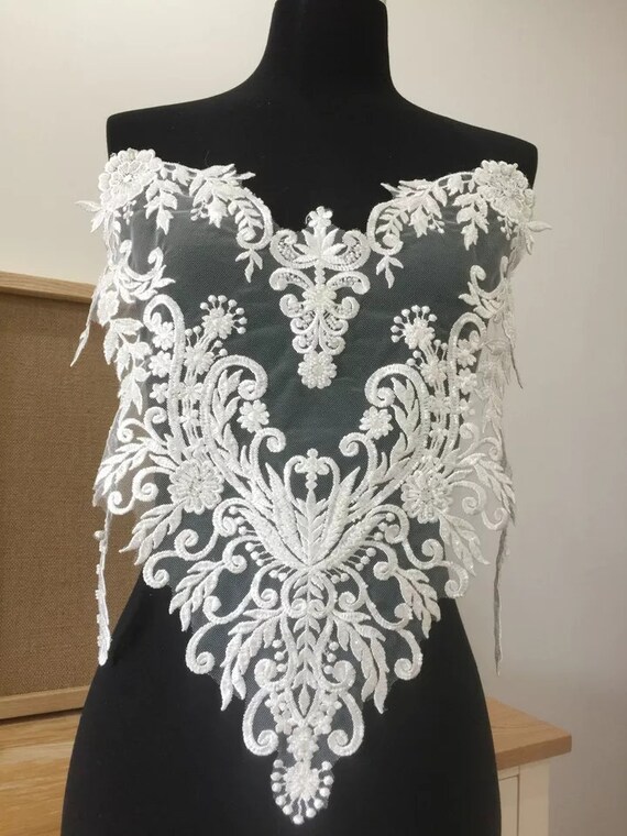 White lace applique Clearance