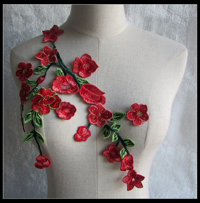 Embroidery Appliques flower Embroidery Appliques /lace Etsy
