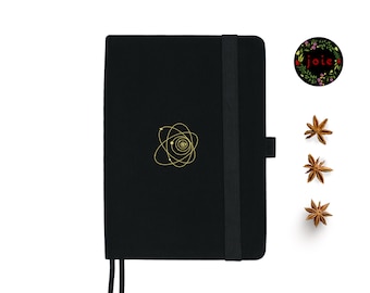 Universe A5 Dot Grid Notebook: A No-Bleed, No-Ghost Dot Grid Journal - High Quality 160gsm Travel Journal with Star and Night Sky Theme