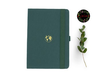 Around the World - Dot Grid Notebook, Creative Journal, No Bleed, Bullet Notebook, Travel Journal, 160 gsm paper,  Notebook, Bullet Planner