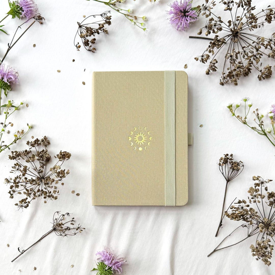 Sun and Moon A5 Dot Grid Sunshine Notebook, Creative Journaling ...