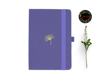 The Ginkgo Leaf A5 Dot Grid Notebook - 176 Page Dotted Grid Notebook, 160 GSM Thick Pages for Durable and Effortless Writing Experience