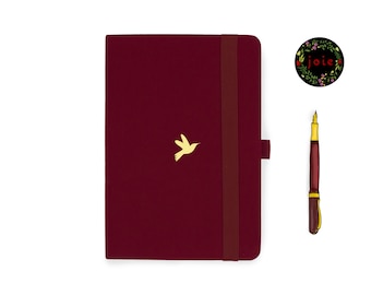 Chirp Scribbles A5 Dot Grid Notebook, Weekly Planner, Travel and Writing Journal, Monthly Organizer for Productivity and Planning, Planner