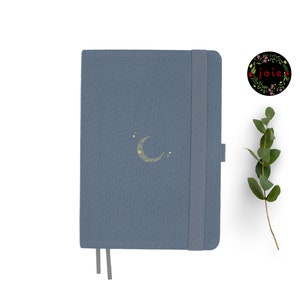 Moon- Dot Grid notebook, Dotted Paper Journal, Creative Journaling, Writing Journal, Monthly Planner, Diary, Notebook, Dotted Journal