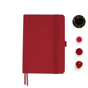 Classic Red A5 Dot Grid Notebook, Planner Notebook, Dotted Journal, Teacher Planner, Journal, Dotted Journal, All Year Planner, Doodling