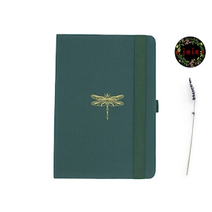 Dragonfly - Dot Grid Notebook, Dotted Paper Journal, Dotted Notebook, A5 Dot Grid Journal, 160 GSM Paper, Writing Journal, Planner, Doodling