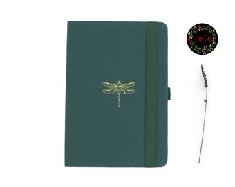 Dragonfly - Dot Grid Notebook, Dotted Paper Journal, Dotted Notebook, A5 Dot Grid Journal, 160 GSM Paper, Writing Journal, Planner, Doodling
