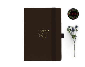 Big Dipper A5 Dot Grid Notebook, Planner Notebook, Meditation Journal, Travel Journal, Star Journal, Night Sky Journal, Dot Grid Planner