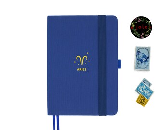 Aries Zodiac Sign - Dot Grid Notebook, Meditation Notebook, Notebook, Zodiac Sign Journal, Astrology Journal, A5 Notebook, Planner