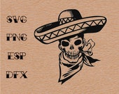 Mexican Skeleton Day Of Dead , Vector, SVG, Clipart ,Digital Download ,Circuit Cut ,Cutting
