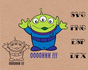 Toy Story Alien Svg Etsy