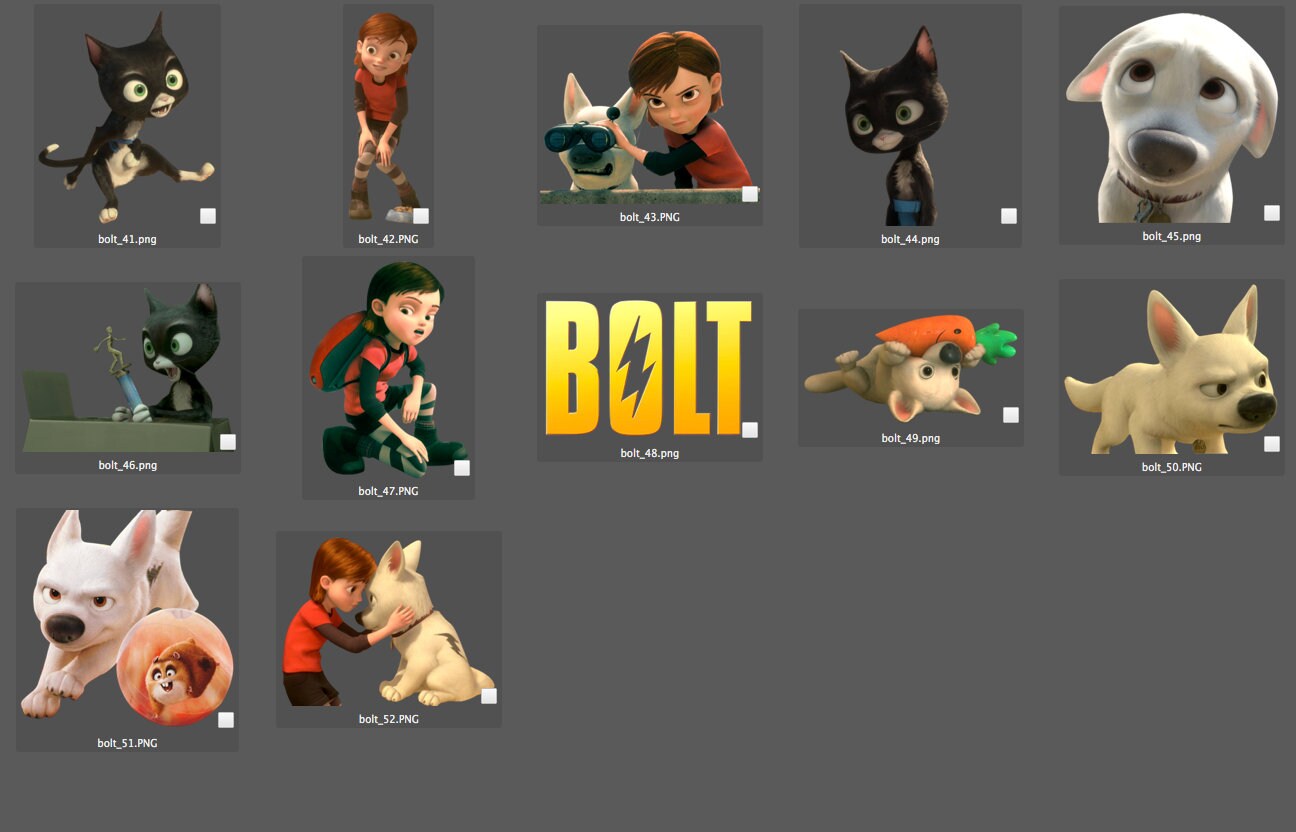 bolt disney characters