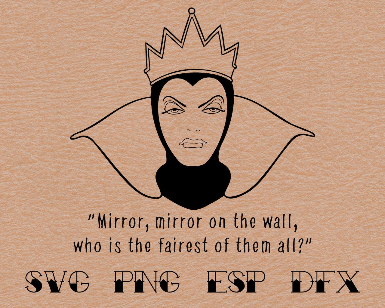 Download Mirror Mirror On The Wall The Evil Queen Snow White And The Etsy