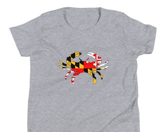 Maryland Flag Crab Youth T-Shirt