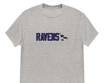 Ravens Text with Bird T-Shirt