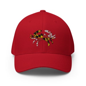 Maryland Flag Crab Closed-Back Structured Hat