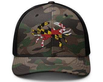 Maryland Flag Crab Camouflage Trucker Hat