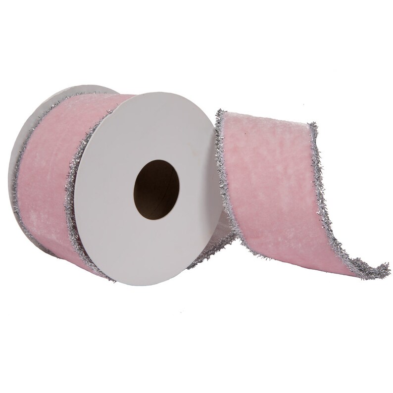 Pink Velvet Ribbon, Pink Velvet Luxury Ribbon, Luxury Ribbon, Pink