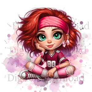 Rugby Girls, Download Digital, Arquivo Jpg, Fazendo Artesanato, Cartão de Saudação para Amigos, Canecas, Scrapbooking, Diário de Junções, Convites para Festas