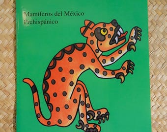 Mamiferos del Mexico Prehispanico Teotls Coloring Book | Educational Mexica Mythology Workbook | Activity Aztec Book for Kids & Adults