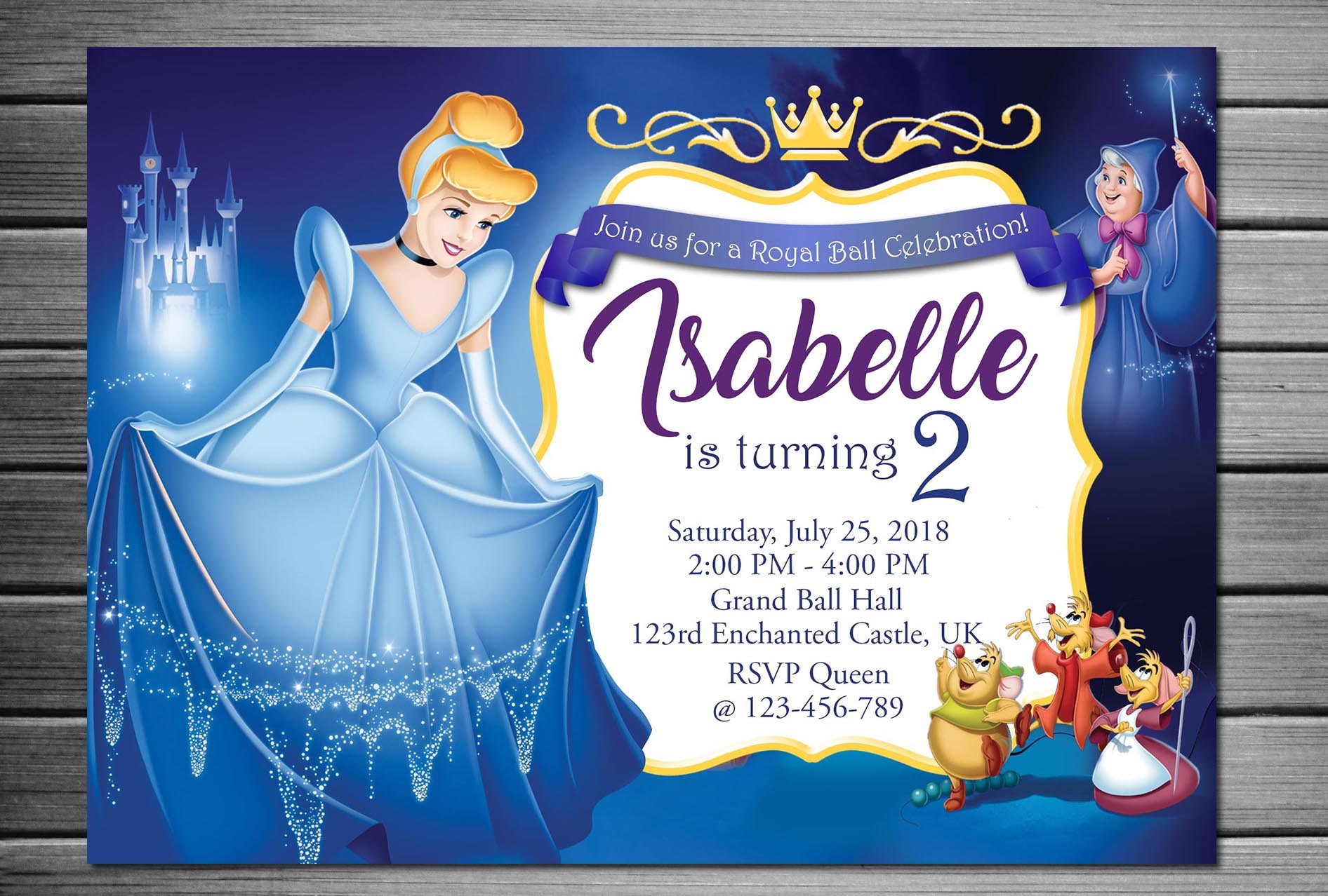 Cinderella Invitation Template Cinderella Invitation Template