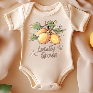 Locally Grown Lemon Baby Bodysuit