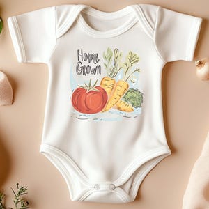 Home Grown Vegetable Baby Bodysuit