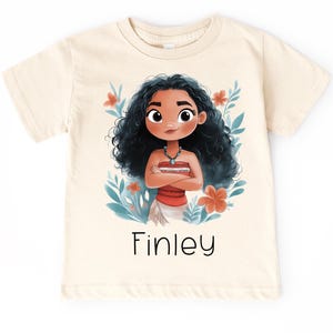 Moana Custom Named Kids T-Shirt
