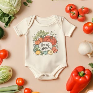 Home Grown Vegetable Baby Bodysuit