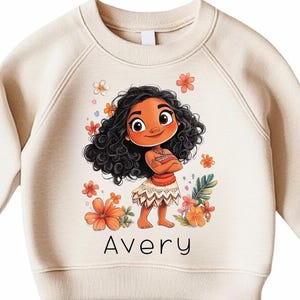 Personalized Moana Toddler Sweatshirt