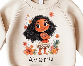 Personalized Moana Toddler Sweatshirt