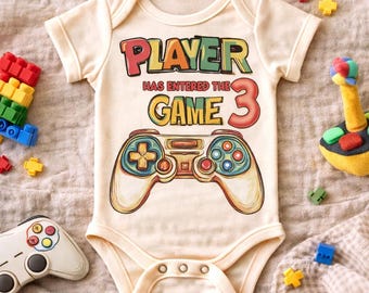 Player 3 Baby Bodysuit Gamer Style