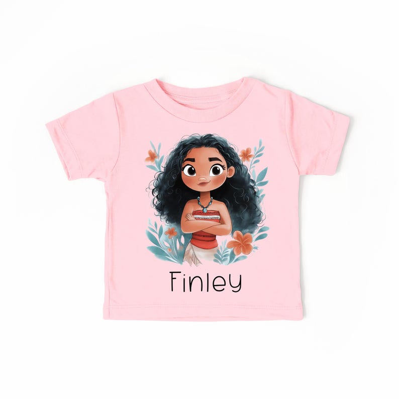 Moana Custom Named Kids T-Shirt