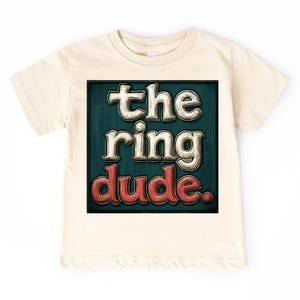 The Ring Dude Shirt – Kleinkind-Hochzeits-T-Shirt – Ringträger-Outfit