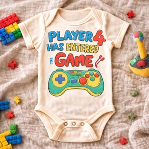 Player 4 Baby Bodysuit Gamer Gift