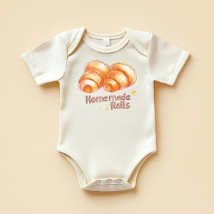 Homemade Rolls Funny Baby Bodysuit