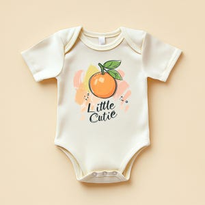 Little Cutie Baby Bodysuit Orange
