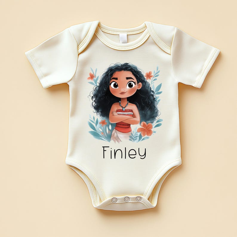 Moana Custom Named Kids T-Shirt