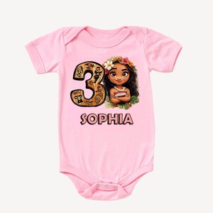Moana Birthday Shirt – Personalized Girl Tee